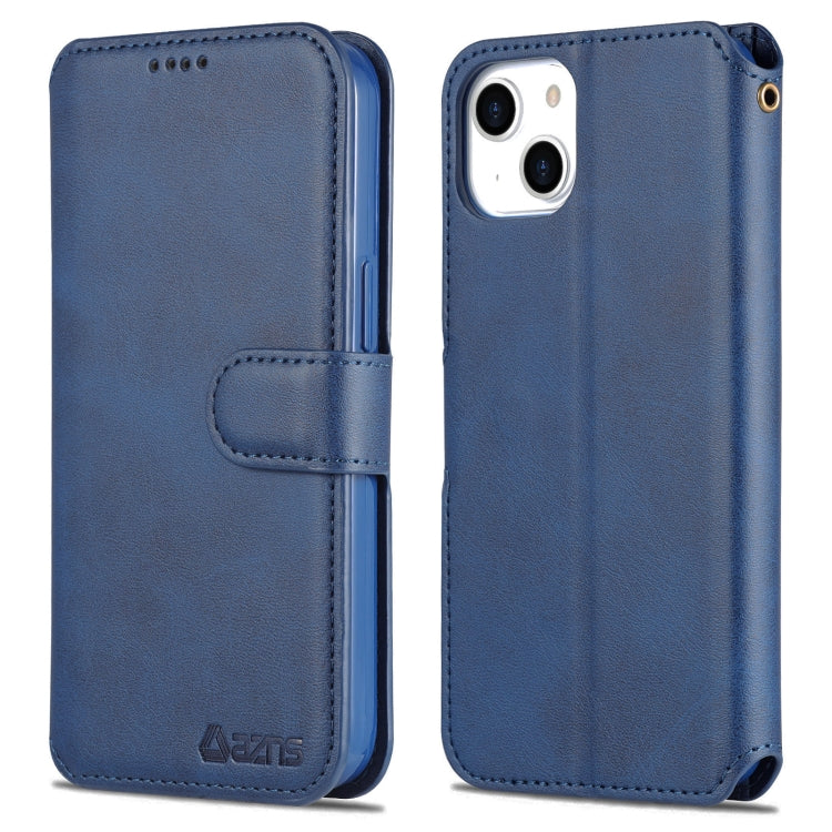 For iPhone 14 Plus AZNS Calf Texture Flip Leather Phone Case