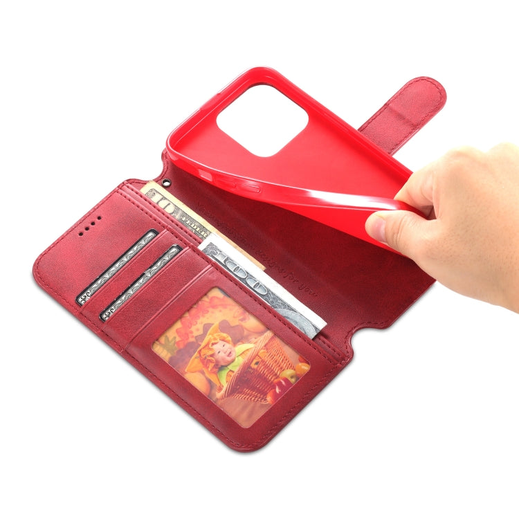 For iPhone 14 Pro AZNS Calf Texture Flip Leather Phone Case