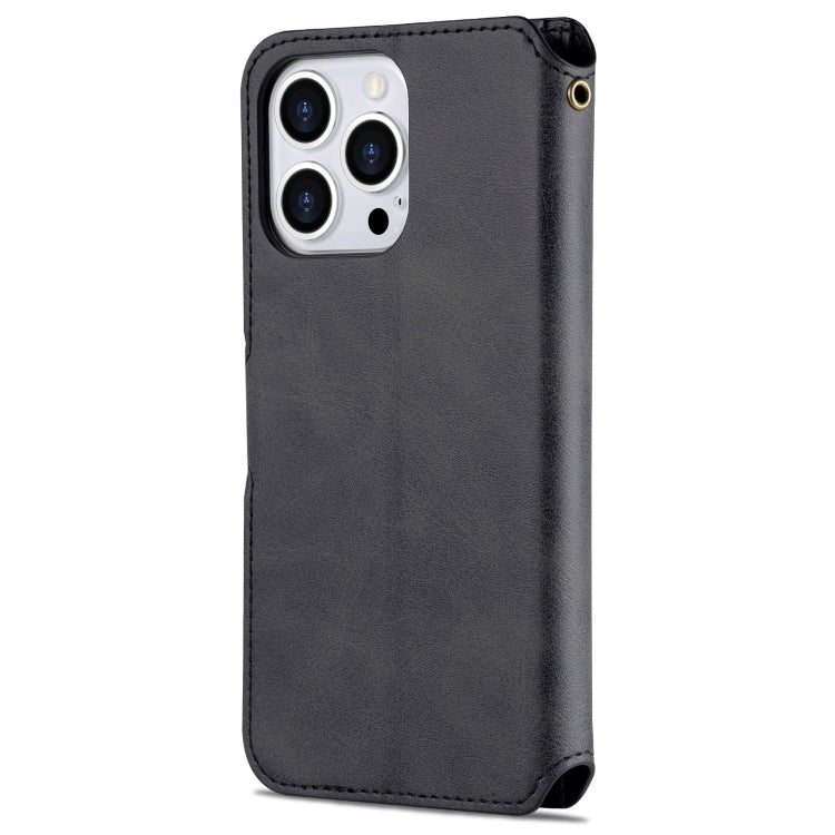 For iPhone 14 Pro AZNS Calf Texture Flip Leather Phone Case