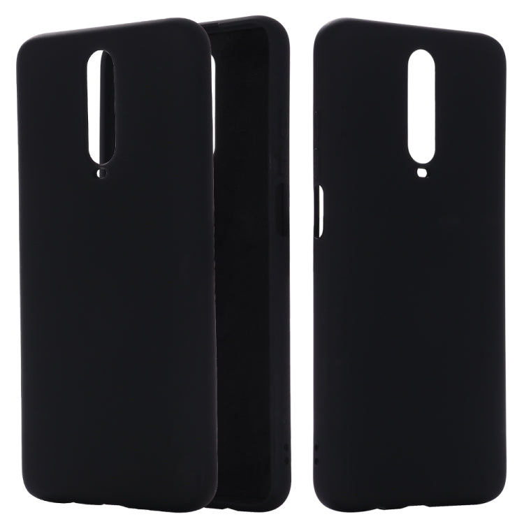For Xiaomi Redmi K30 Solid Color Liquid Silicone Dropproof Protective Case