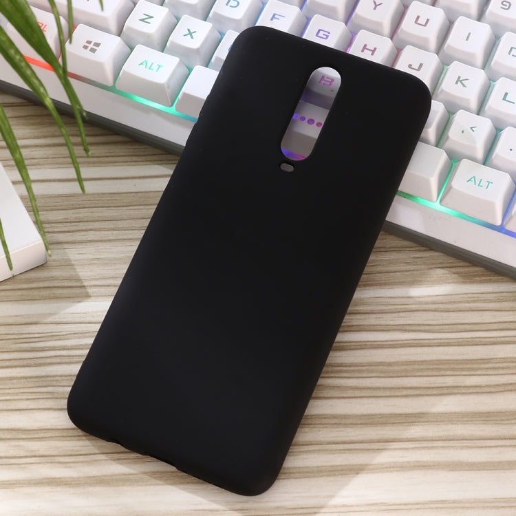 For Xiaomi Redmi K30 Solid Color Liquid Silicone Dropproof Protective Case