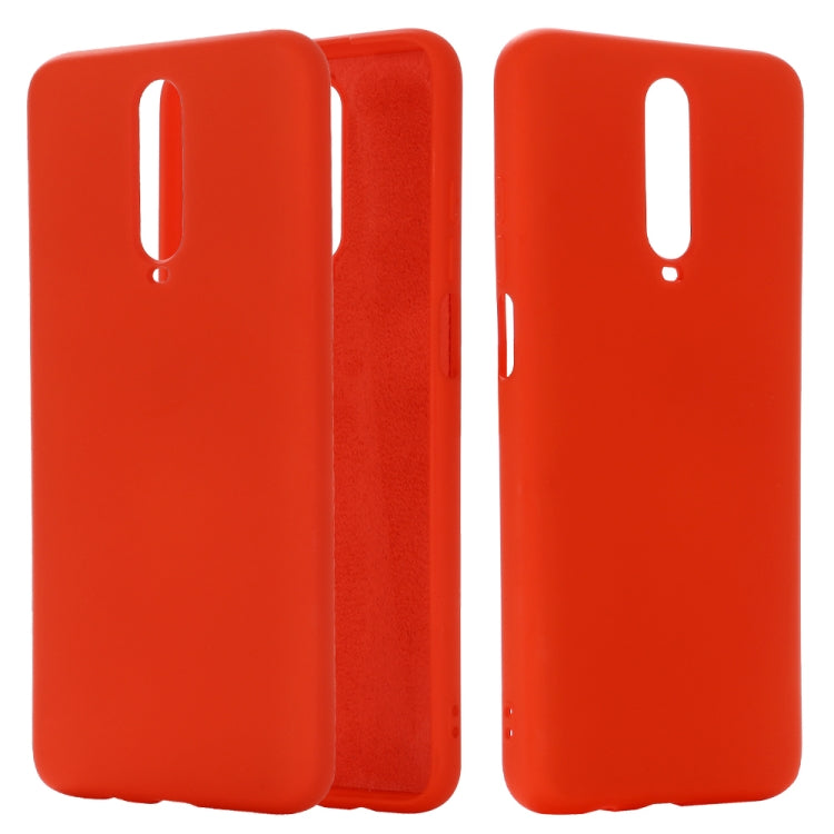 For Xiaomi Redmi K30 Solid Color Liquid Silicone Dropproof Protective Case