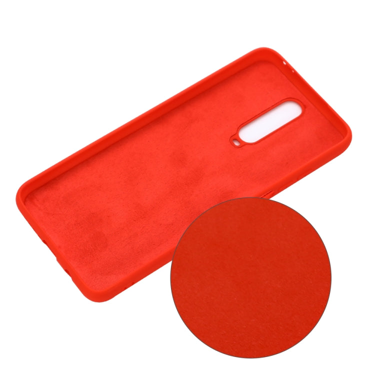 For Xiaomi Redmi K30 Solid Color Liquid Silicone Dropproof Protective Case