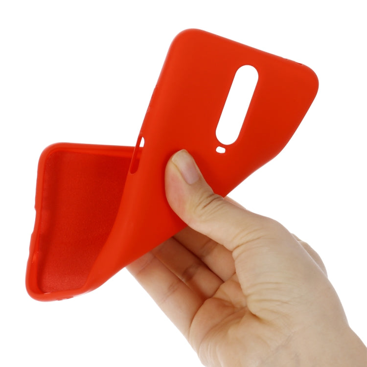 For Xiaomi Redmi K30 Solid Color Liquid Silicone Dropproof Protective Case