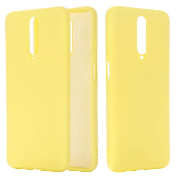 For Xiaomi Redmi K30 Solid Color Liquid Silicone Dropproof Protective Case
