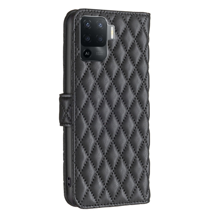 For OPPO A94 4G Diamond Lattice Wallet Leather Flip Phone Case