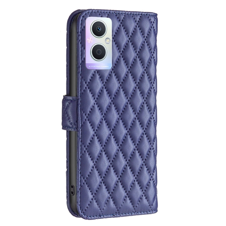 For OPPO A96 5G / Reno7 Z Diamond Lattice Wallet Leather Flip Phone Case