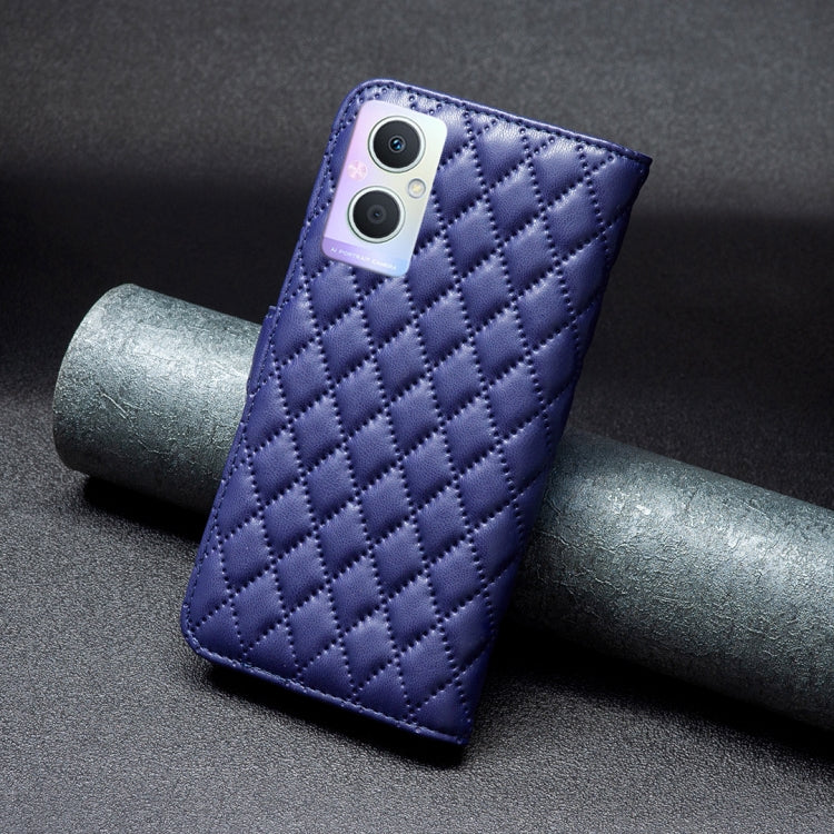 For OPPO A96 5G / Reno7 Z Diamond Lattice Wallet Leather Flip Phone Case