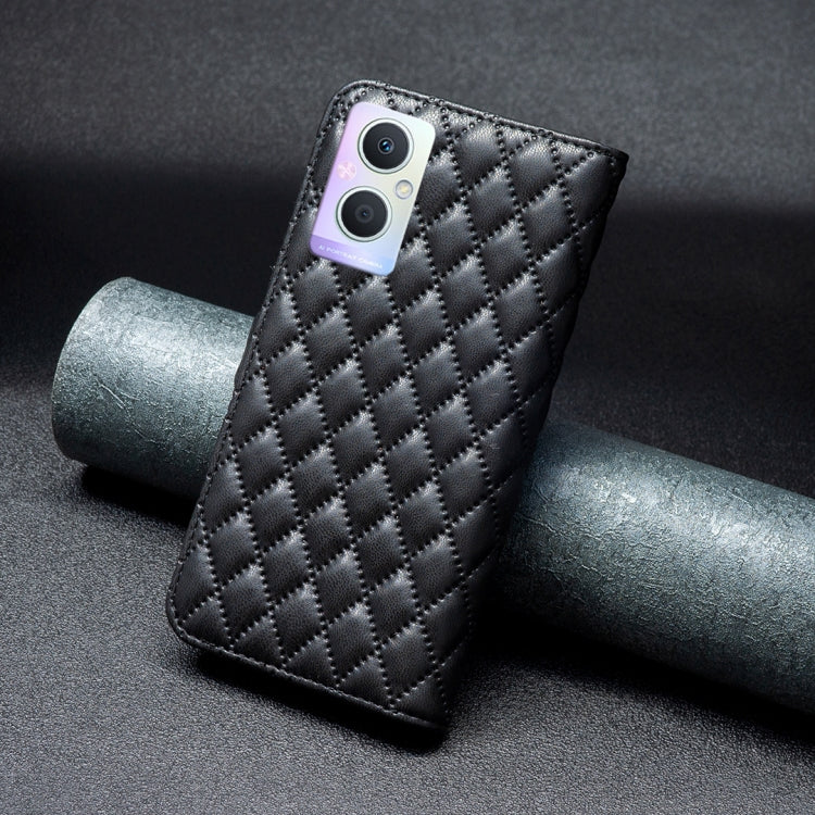 For OPPO A96 5G / Reno7 Z Diamond Lattice Wallet Leather Flip Phone Case