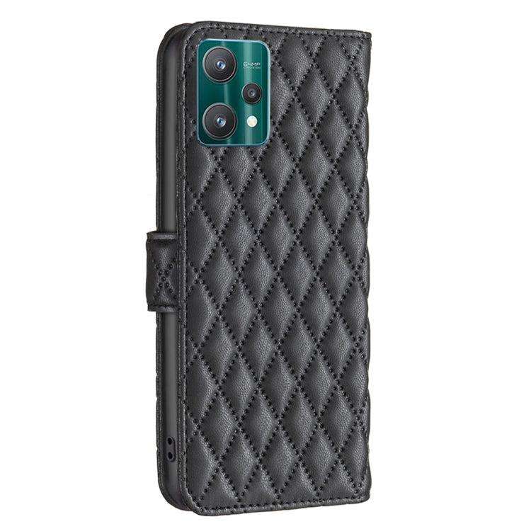 For OPPO Realme 9 Pro Diamond Lattice Wallet Leather Flip Phone Case