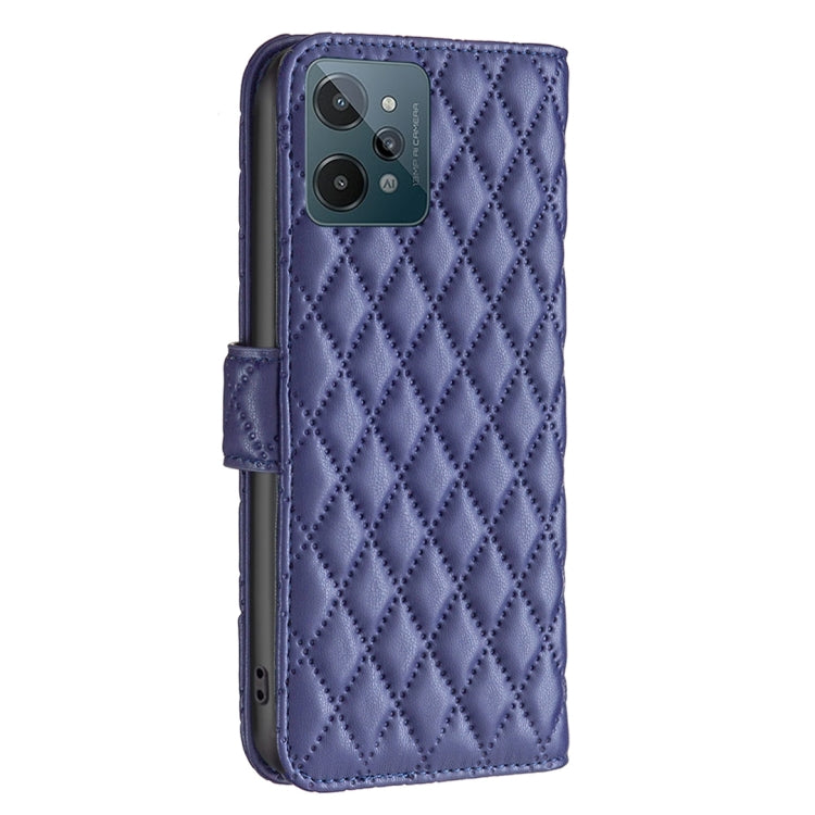 For OPPO Realme C31 Diamond Lattice Wallet Leather Flip Phone Case