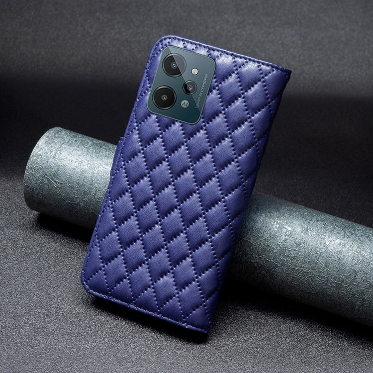 For OPPO Realme C31 Diamond Lattice Wallet Leather Flip Phone Case