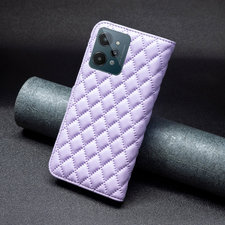 For OPPO Realme C31 Diamond Lattice Wallet Leather Flip Phone Case