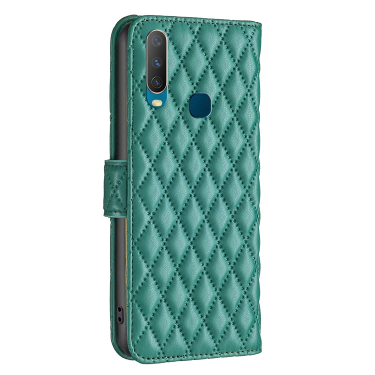 For vivo Y11 / Y15 / Y12 / Y17 Diamond Lattice Wallet Leather Flip Phone Case