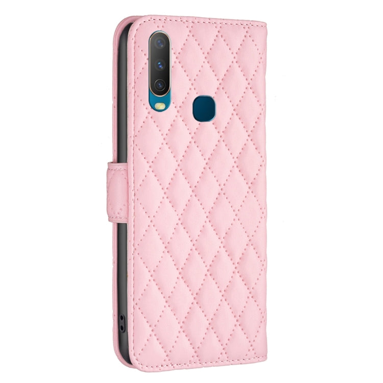For vivo Y11 / Y15 / Y12 / Y17 Diamond Lattice Wallet Leather Flip Phone Case