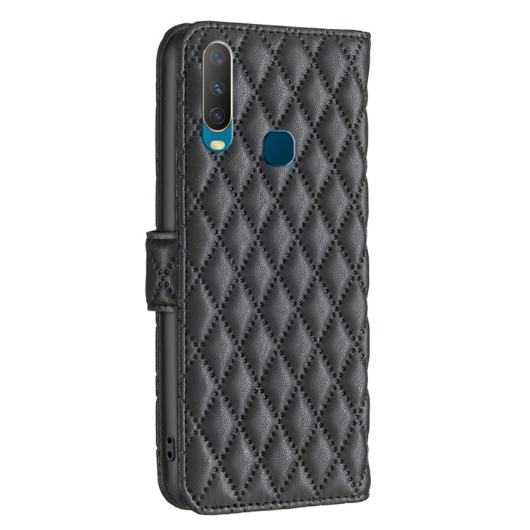 For vivo Y11 / Y15 / Y12 / Y17 Diamond Lattice Wallet Leather Flip Phone Case