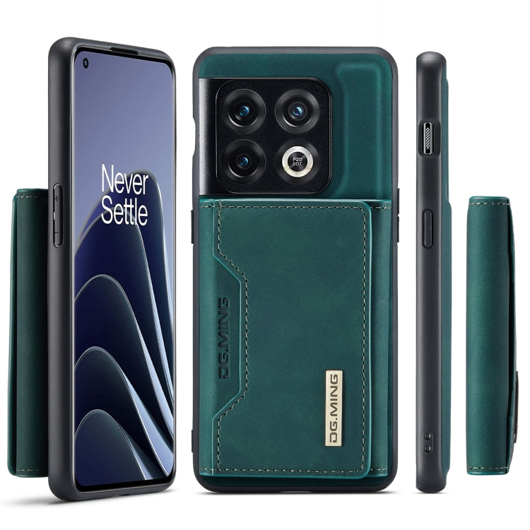 For OnePlus 10 Pro DG.MING M2 Series 3-Fold Multi Card Bag Phone Case