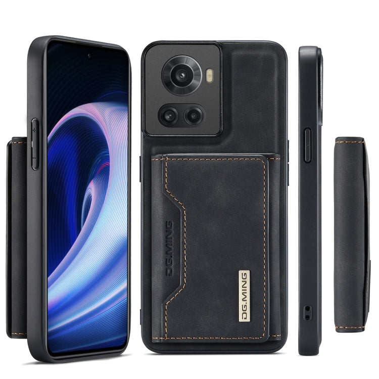 For OnePlus Ace/10R DG.MING M2 Series 3-Fold Multi Card Bag Phone Case