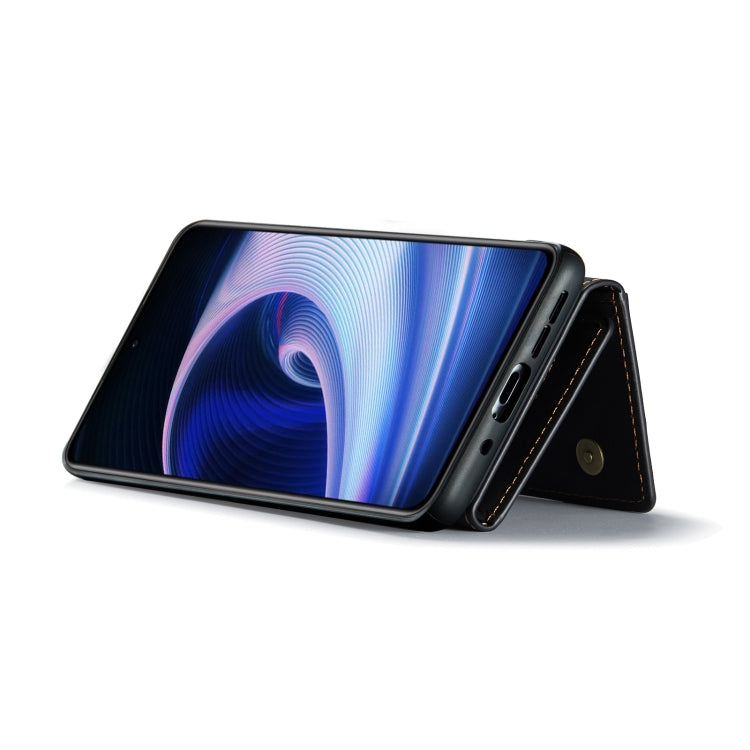 For OnePlus Ace/10R DG.MING M2 Series 3-Fold Multi Card Bag Phone Case