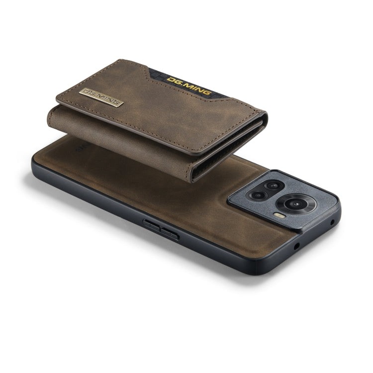 For OnePlus Ace/10R DG.MING M2 Series 3-Fold Multi Card Bag Phone Case