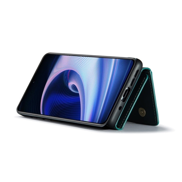 For OnePlus Ace/10R DG.MING M2 Series 3-Fold Multi Card Bag Phone Case