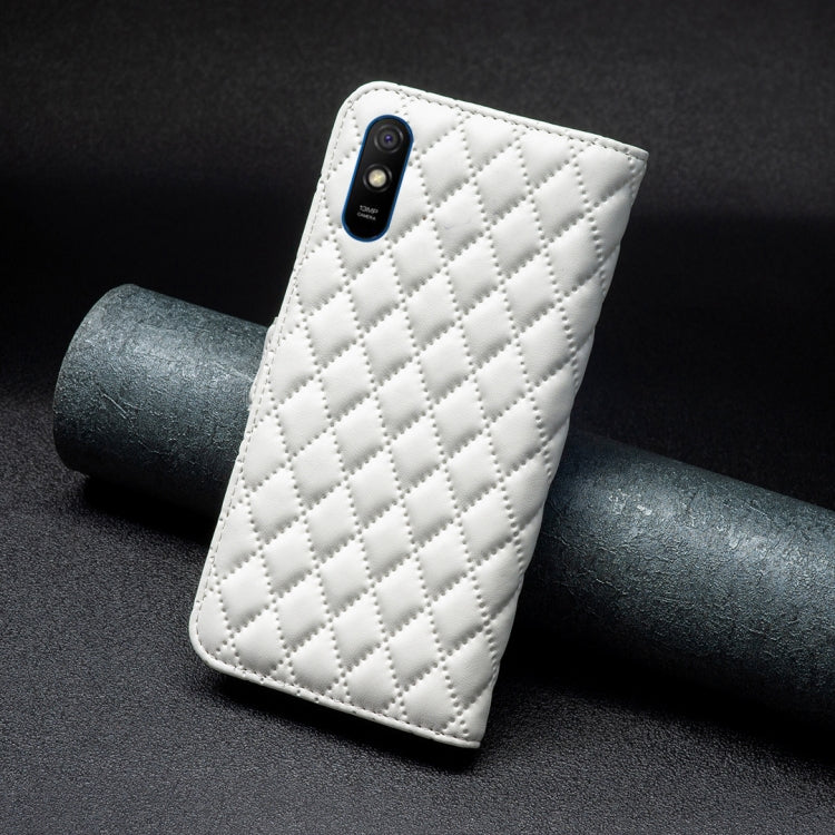 For Xiaomi Redmi 9A Diamond Lattice Wallet Leather Flip Phone Case