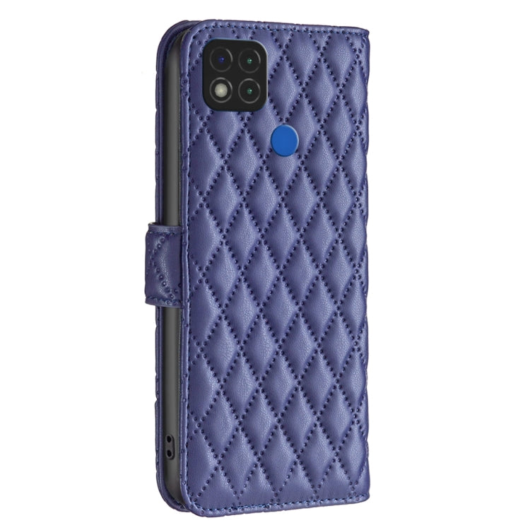 For Xiaomi Redmi 9C / 10A / Poco C31 Diamond Lattice Wallet Leather Flip Phone Case