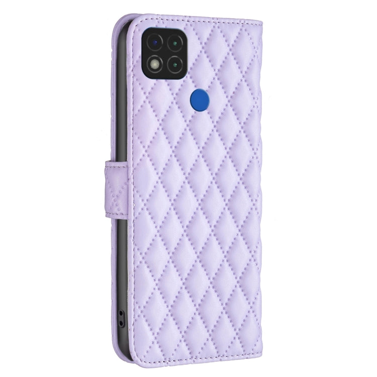 For Xiaomi Redmi 9C / 10A / Poco C31 Diamond Lattice Wallet Leather Flip Phone Case