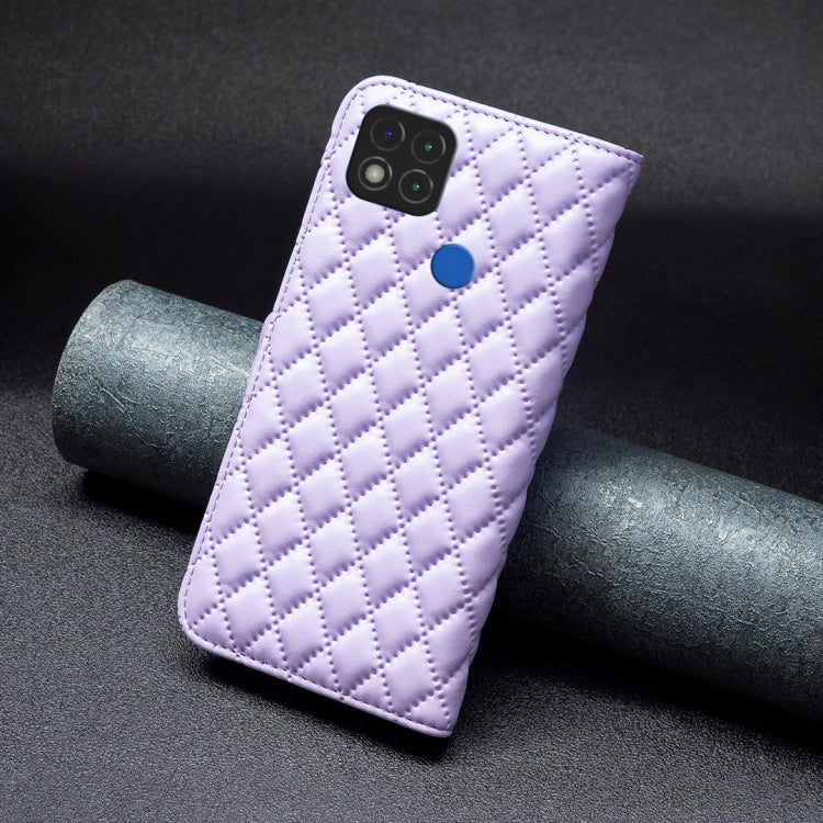 For Xiaomi Redmi 9C / 10A / Poco C31 Diamond Lattice Wallet Leather Flip Phone Case