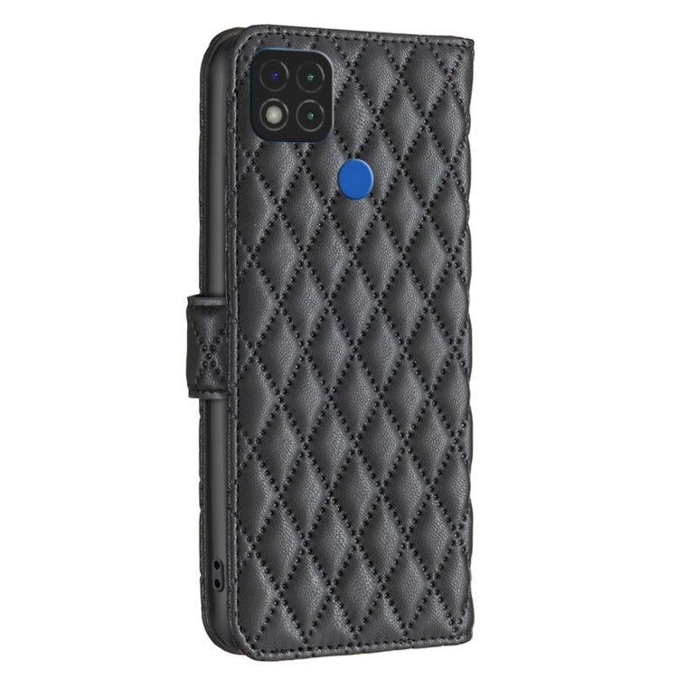 For Xiaomi Redmi 9C / 10A / Poco C31 Diamond Lattice Wallet Leather Flip Phone Case