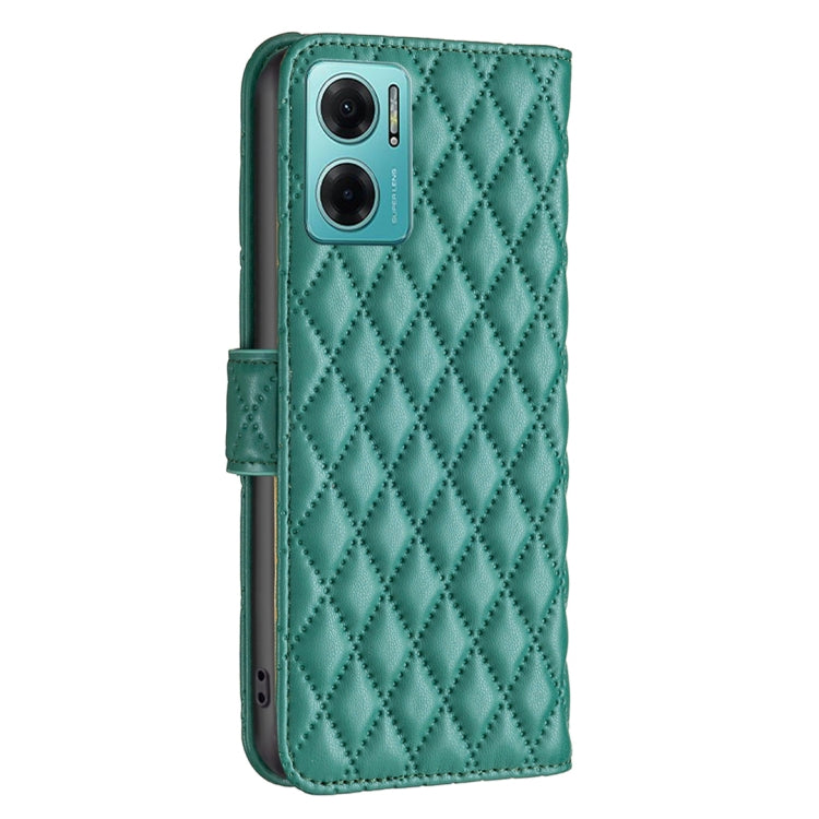 For Xiaomi Redmi 10 5G / Note 11E Diamond Lattice Wallet Leather Flip Phone Case