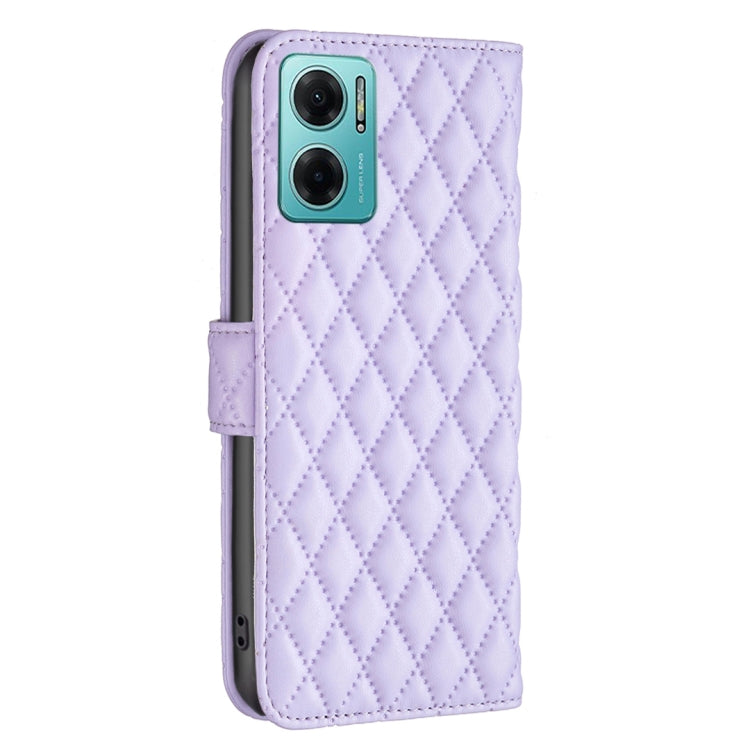For Xiaomi Redmi 10 5G / Note 11E Diamond Lattice Wallet Leather Flip Phone Case