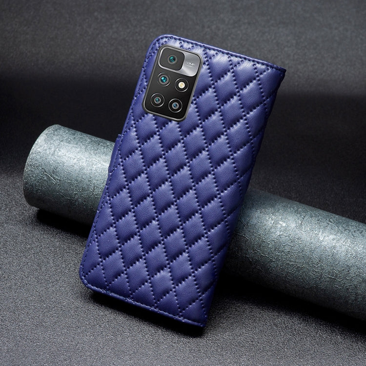 For Xiaomi Redmi 10/10 2022/Note 11 4G Diamond Lattice Wallet Leather Flip Phone Case