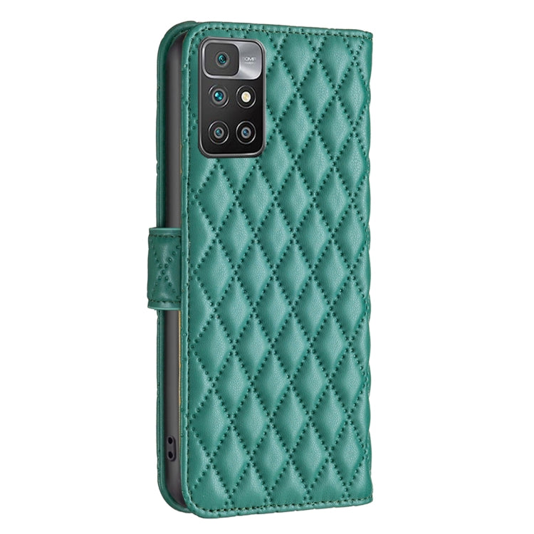 For Xiaomi Redmi 10/10 2022/Note 11 4G Diamond Lattice Wallet Leather Flip Phone Case