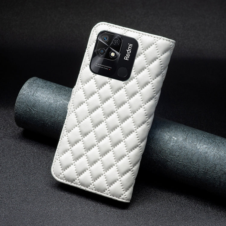 For Xiaomi Redmi 10C Diamond Lattice Wallet Leather Flip Phone Case