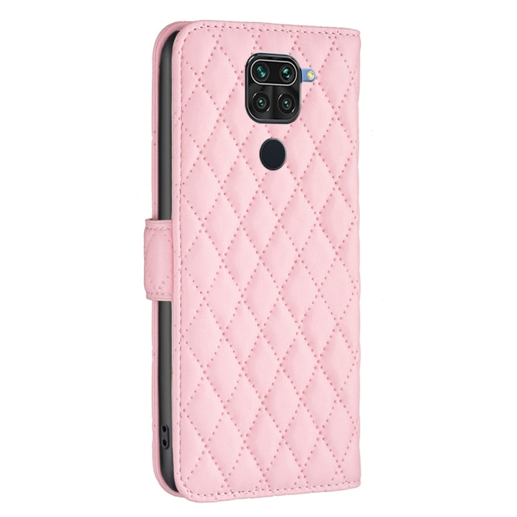 For Xiaomi Redmi Note 9 / 10X 4G Diamond Lattice Wallet Leather Flip Phone Case