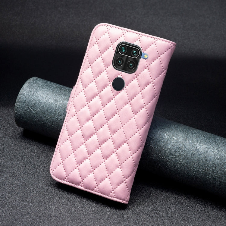 For Xiaomi Redmi Note 9 / 10X 4G Diamond Lattice Wallet Leather Flip Phone Case