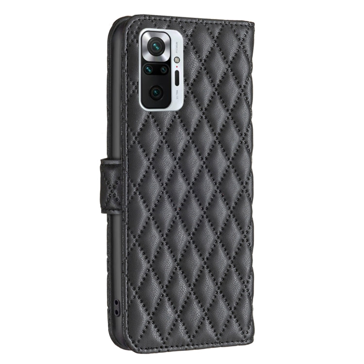 For Xiaomi Redmi Note 10 Pro/10 Pro Max Diamond Lattice Wallet Leather Flip Phone Case