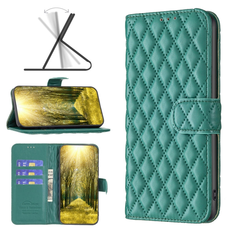For Xiaomi Redmi Note 11 / 11S Global Diamond Lattice Wallet Leather Flip Phone Case