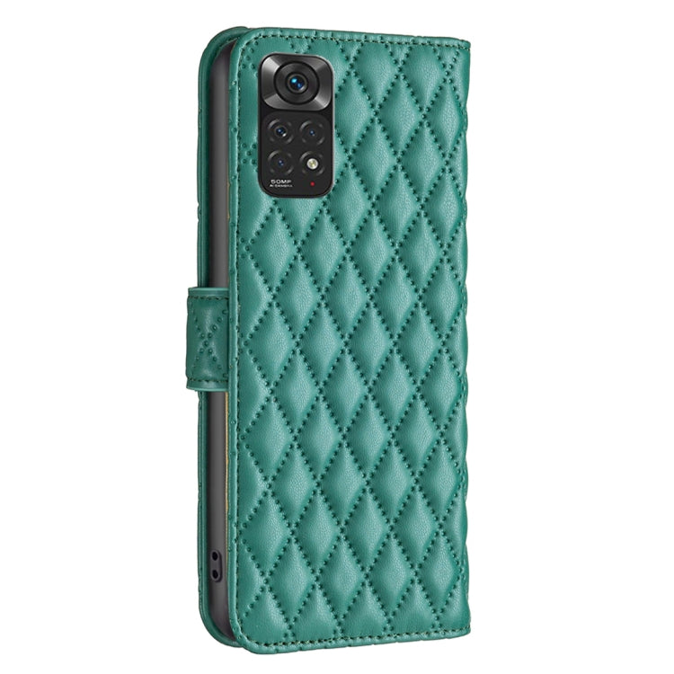 For Xiaomi Redmi Note 11 / 11S Global Diamond Lattice Wallet Leather Flip Phone Case
