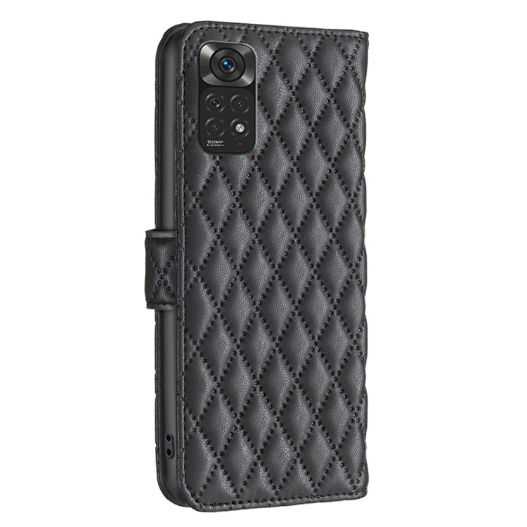 For Xiaomi Redmi Note 11 / 11S Global Diamond Lattice Wallet Leather Flip Phone Case