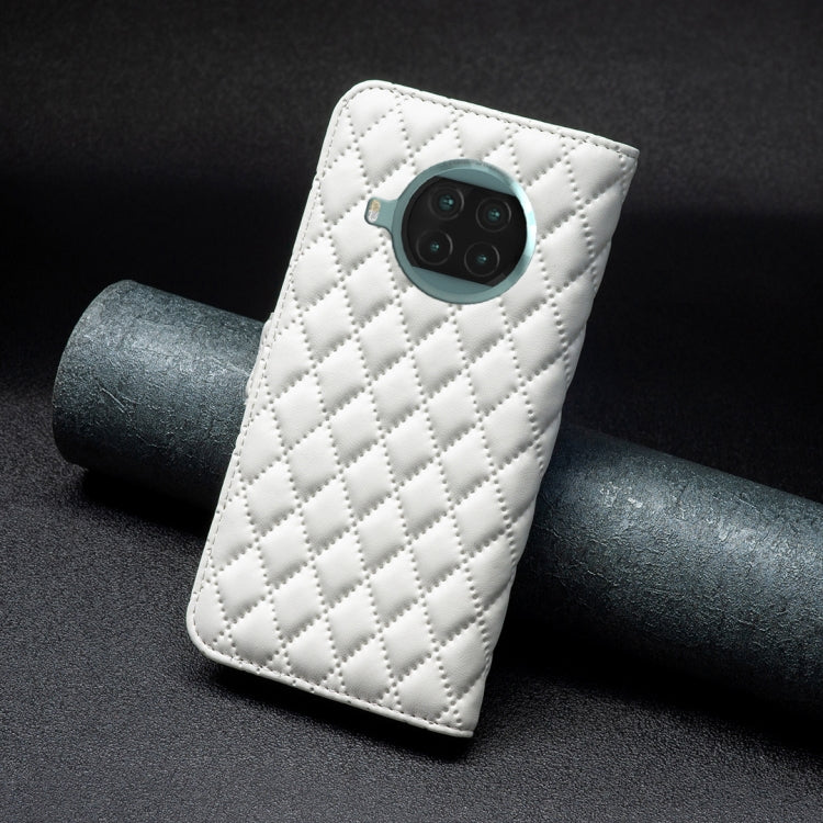 For Xiaomi Mi 10T Lite 5G Diamond Lattice Wallet Leather Flip Phone Case
