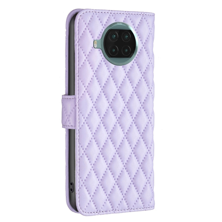 For Xiaomi Mi 10T Lite 5G Diamond Lattice Wallet Leather Flip Phone Case