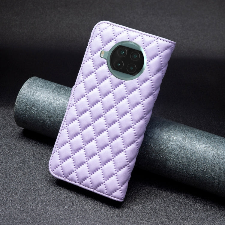 For Xiaomi Mi 10T Lite 5G Diamond Lattice Wallet Leather Flip Phone Case