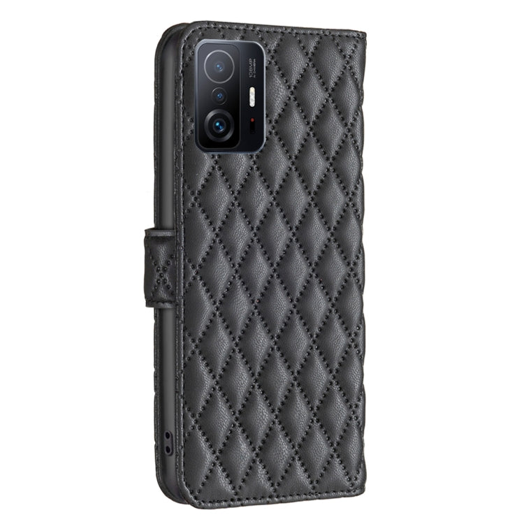 For Xiaomi 11T / 11T Pro Diamond Lattice Wallet Leather Flip Phone Case