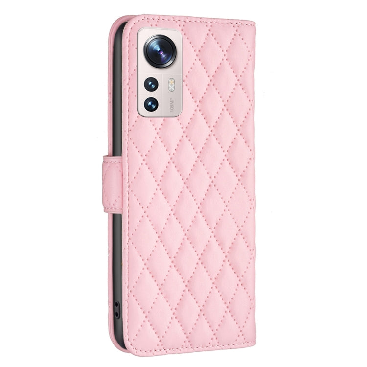 For Xiaomi 12 Lite Diamond Lattice Wallet Leather Flip Phone Case