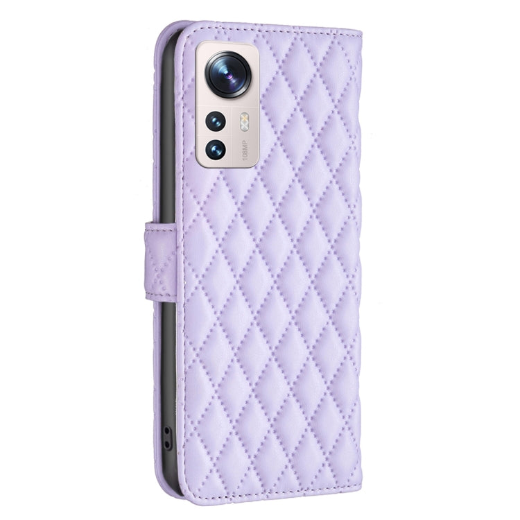 For Xiaomi 12 Lite Diamond Lattice Wallet Leather Flip Phone Case