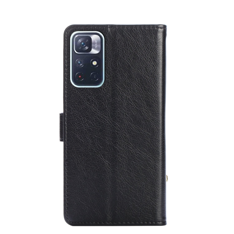 For Xiaomi Redmi Note 11 5G/Xiaomi Poco M4 Pro 5G Zipper Bag PU + TPU Horizontal Flip Leather Phone Case