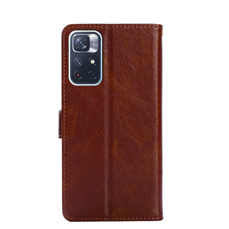 For Xiaomi Redmi Note 11 5G/Xiaomi Poco M4 Pro 5G Zipper Bag PU + TPU Horizontal Flip Leather Phone Case