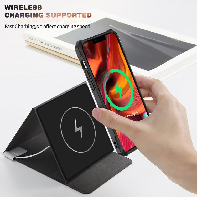 For iPhone 14 Plus Carbon Fiber Acrylic Shockproof Phone Case